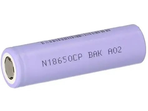 BAK 3.6V 18650 Cylindrical Cells N18650CP 3350mAh 3C Discharge Cylindrical Lithium Ion Battery