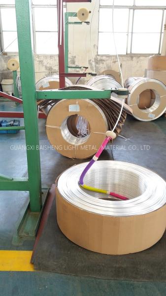 AA1060 / 1070/3XXX Extruded Aluminium Tube For Evaporator , Long Life