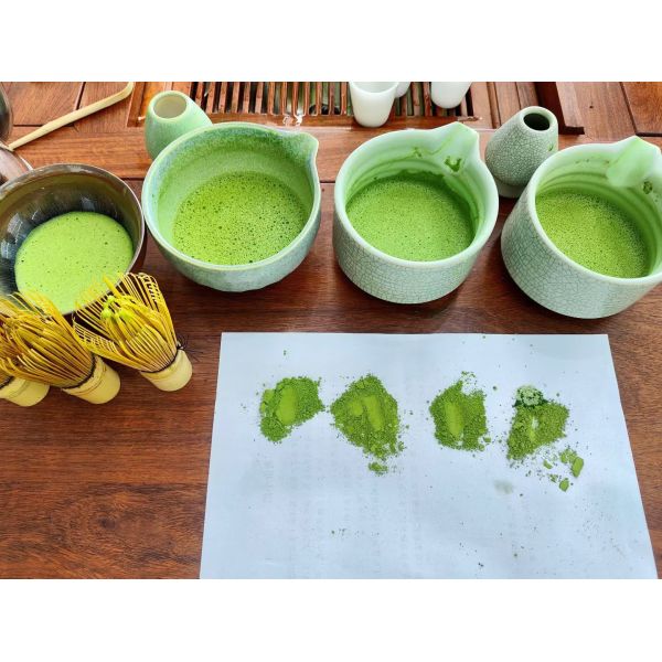Ceremonial Grade Tencha Matcha with Umami Flavor and Shade-Grown Green Tea Powder for Latte and Desserts