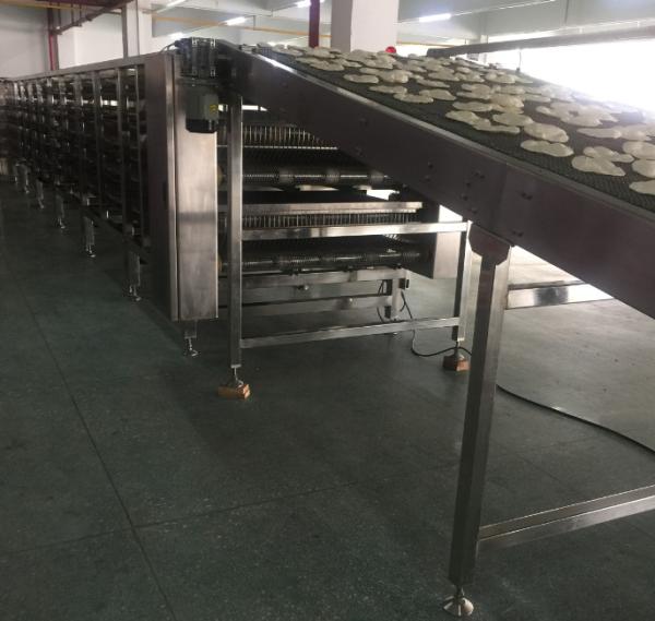Linha de produção lisa ajustável do pão da espessura de aço inoxidável da massa 304
