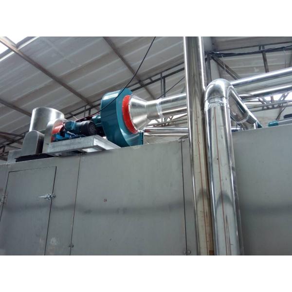 Stainless Steel Food Drying Machine Gas / Diesel Mesh Belt Dryer Output 300kg / H