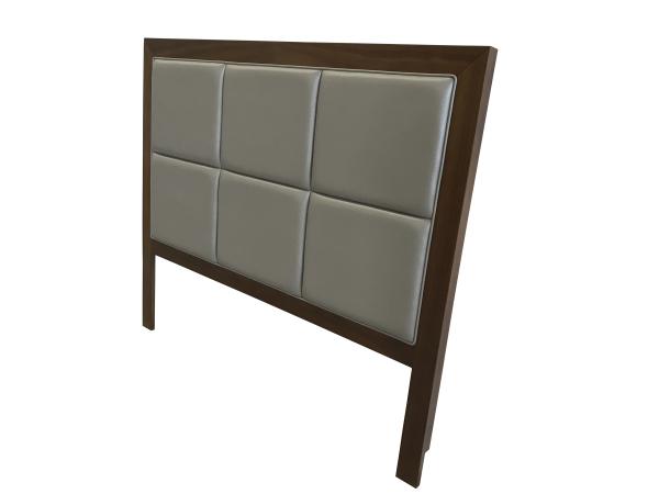 Wilsonart HPL wood frame with grey vinyl upholstery queen size headboard  for hotel bedroom furniture,casegoods