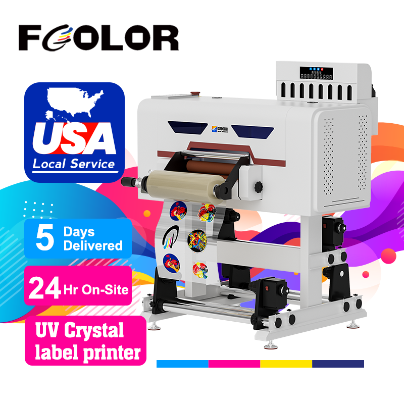 FCOLOR New Materials Good Price 30cm 42cm A3 AB Film UV DTF Printing Film Logo