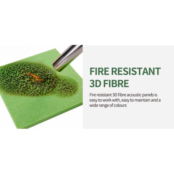 Eco Friendly Polyester Fiber Acoustic Panel Heat Insulation For Gyms