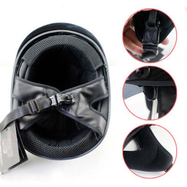 M.L.XL.XXL Black Carbon Fiber Motorcycle Helmet Half Face DOT ECE Certification Custom