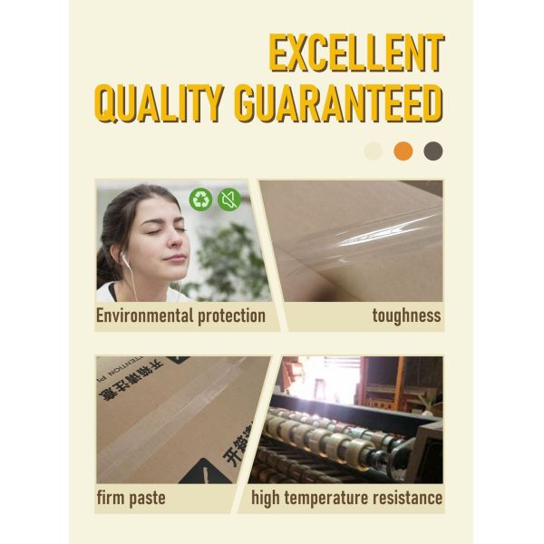 High Viscosity BOPP Acrylic Adhesive Silent Tape in Whole Box Low Noise Express E-Commerce Packaging Tape Cross-Border Hot Sale
