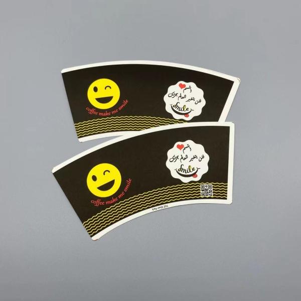 El doble caliente PE de la fan de la taza de papel de la ondulación cubrió para el café