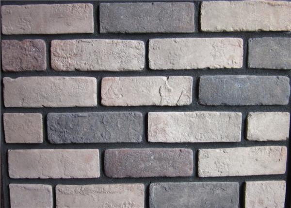 Gray Color Faux Exterior Brick Customized Enviromentall Friendly