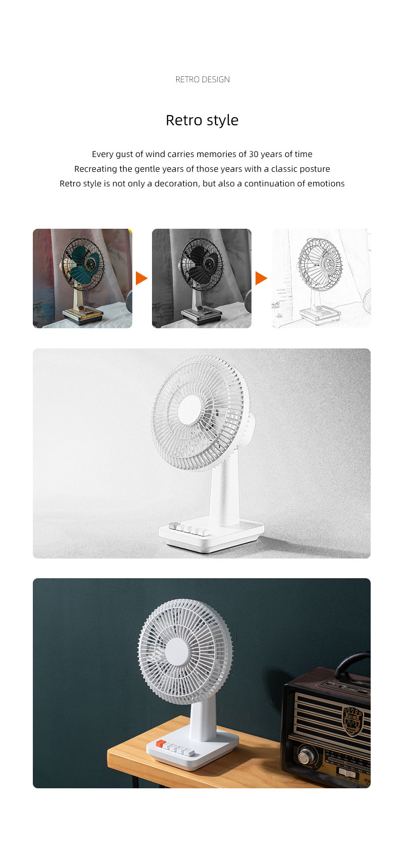 FUSMLI 2025 Usa Wholesale Supply Portable Fan 4000mah Summer Camping Desk Rechargeable Fan with an oscillating head