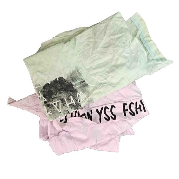Strong Oil Absorbency 85% Cotton 20-55cm Bulk T Shirt Rags