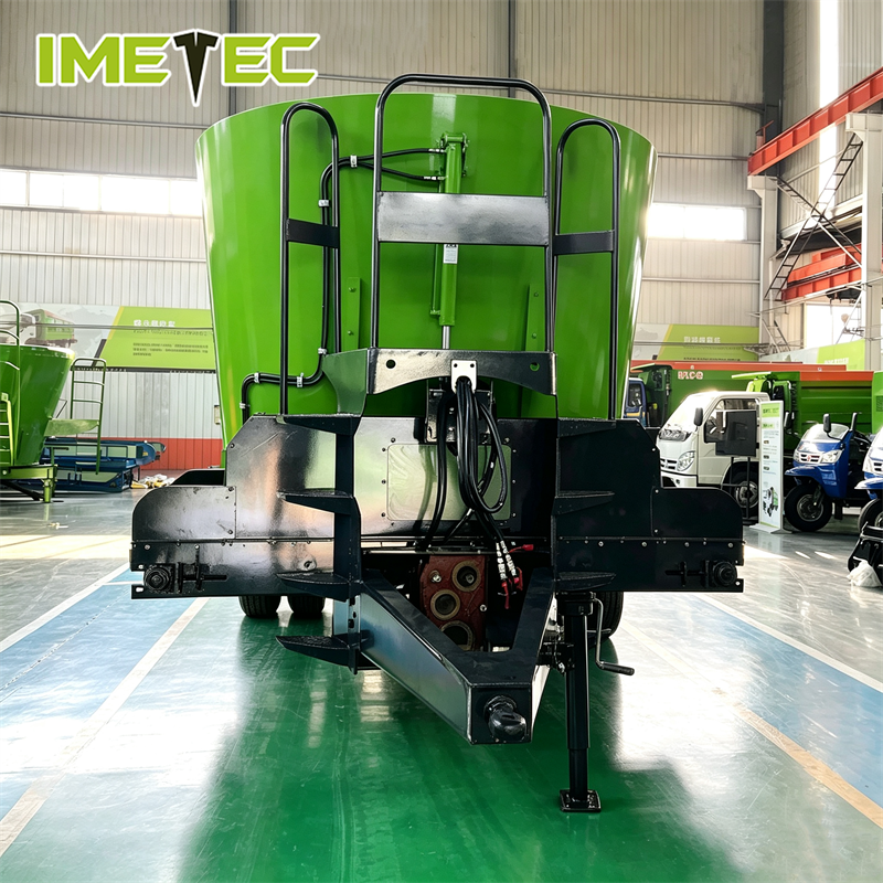Livestock Feeding Stationary TMR Mixer Wagon Machine Controllable