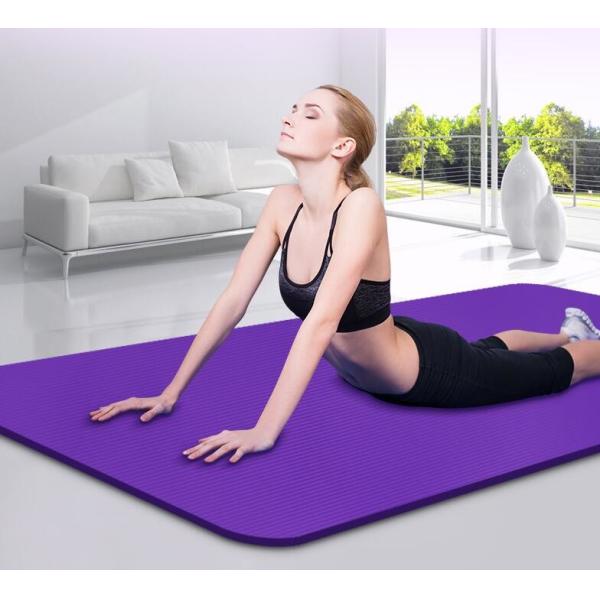 2016 Hot Sale Non Slip PVC Thick Yoga Mats With Carry Strap ,Available 10 Colors