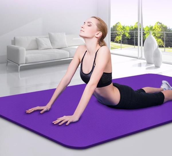 2016 Hot Sale Non Slip PVC Thick Yoga Mats With Carry Strap ,Available 10 Colors Choice,Eco-Friendly
