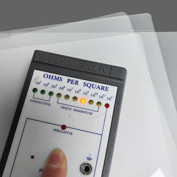 Filtre d'étanchéité en plastique ESD PET de taille A4 résistant à la chaleur antistatique