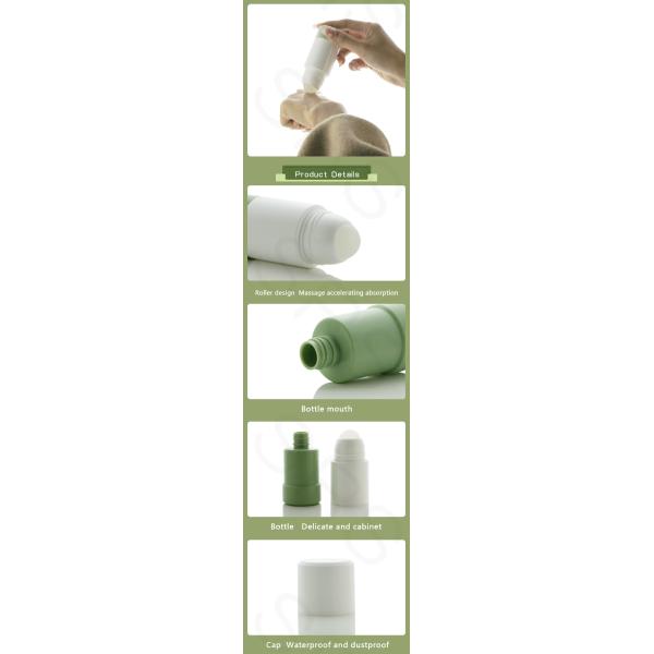 RPPE-50ML 75ML Double Wall PP Refillable Roll On Deodorant Bottles Hollow Ball