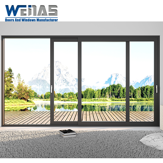 Aluminum Typhoon Proof Thermal Insulation Heavy Duty Sliding Door for Patio