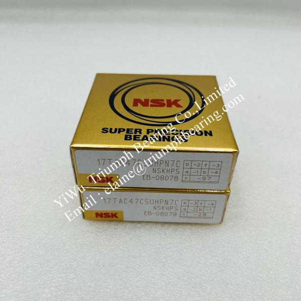 NSK ball screw bearing ,  Precision angular contact ball bearing  17TAC47CSUHPN7C