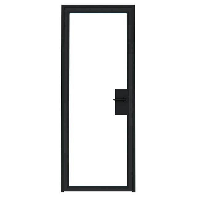 Waterproof Aluminium Casement Doors Double Layer Tempered Glass Casement Doors
