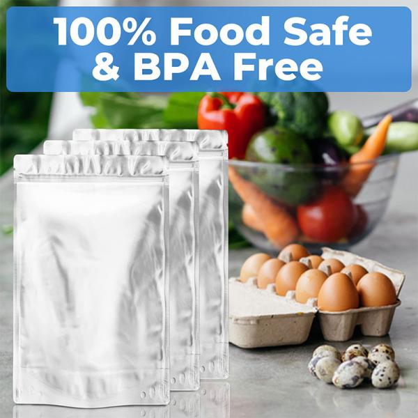 Resealable течебезопасная серебряная Ziplockk еда Doypack мешка сумки фольги стоит вверх по сумкам мешков