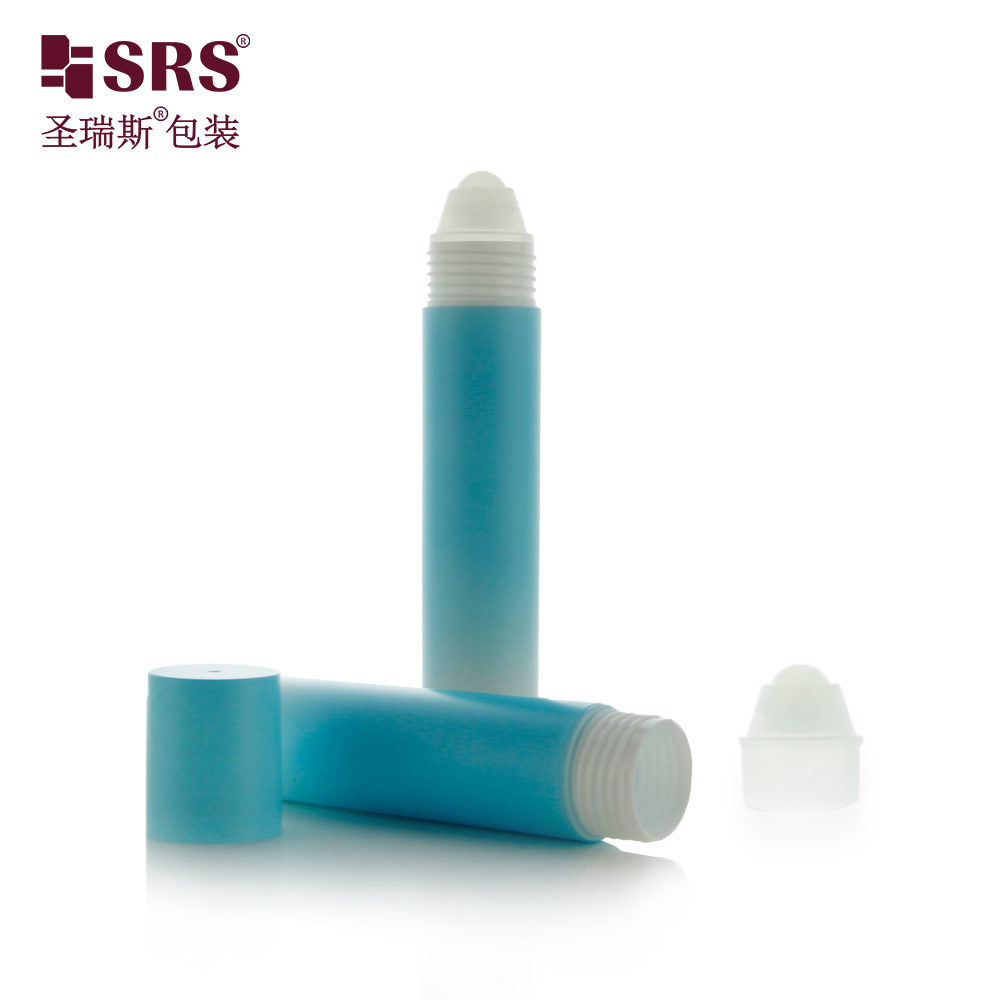 Custom Logo Empty 20 ML Plastic Roll‑on Container Cosmetic Oil Bottle With Plastic Ball