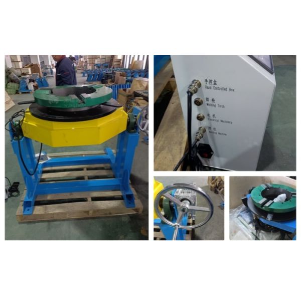 CNC 600kg Loading Rotary Welding Positioner 365mm Hole Benchtop