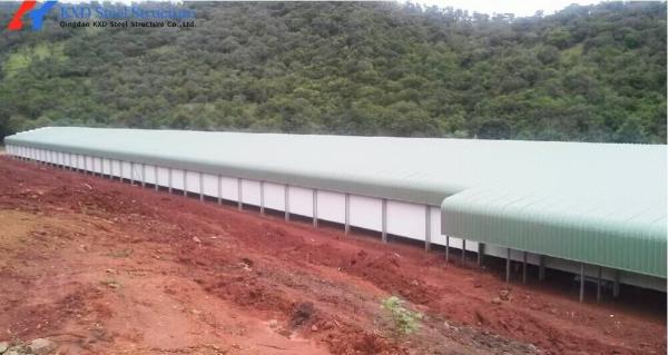 ISO9001 CE認証付きのプレハブ軽量鋼構造鶏舎小屋