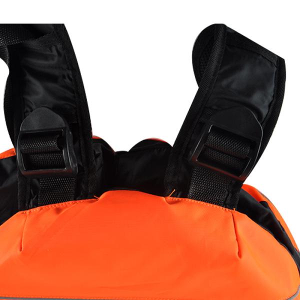 Revestimento de vida adulto do equipamento de segurança do caiaque, cor da laranja da engrenagem da segurança da canoa