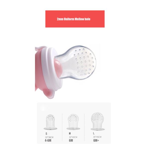 Cute Pig Animal Shape Silicone Fruit Teether Baby Teething Pacifier Fruit  Fruit Dummy