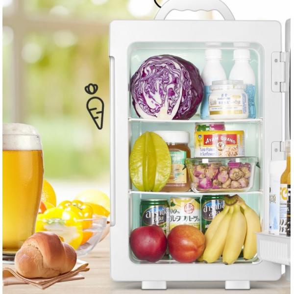 Household 220V Mini Fridges 13''X8.7''X8.7'' Double Door