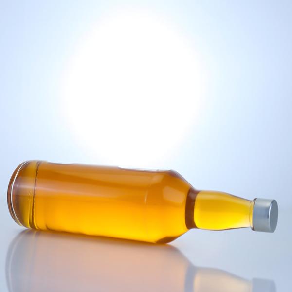 Конфигурация 750 мл стеклянной бутылки с уникальным дизайном шеи и пробкой