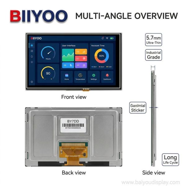 7.0 Inch TFT Display with 1024x600 Resolution TFT LCD Module for High-Quality Visuals