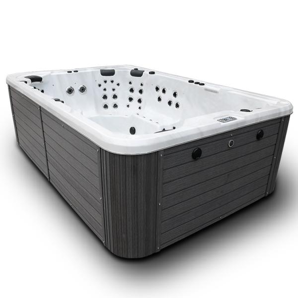 Banheira de hidromassagem exterior dos termas da nadada da piscina acrílica luxuosa de 10 pessoas com diodo emissor de luz