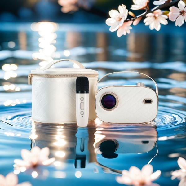 K9 720P Android Mini Smart Projector 720P Karaoke Party Projector With Lady Carry Bag