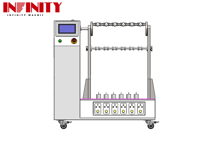 IEC 60884-1:2022 Compliant Flexible Cable Bending Test Apparatus with Adjustable Angle and 6 Jigs