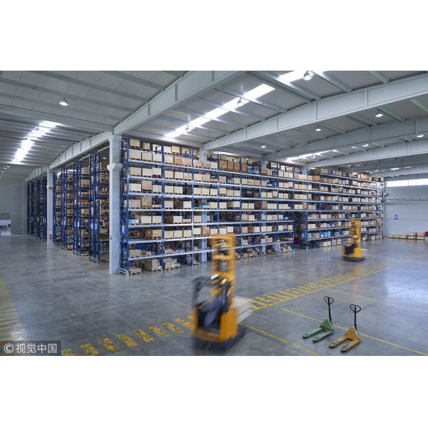 Industrial Overhead Storage Warehouse Rack Stainless Steel 1-2.5mm Depth