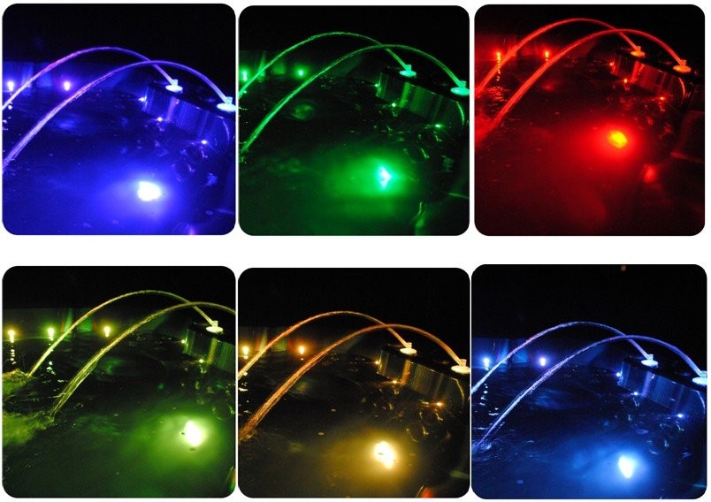 Whirlpool massage outdoor swim hydrotherapy spa with 5'' color-changing LED lighting