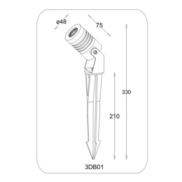Outdoor Waterproof LED Garden Spike Lighting Landscape Spot LED Lights With Stake For Garden Lawn Pathway