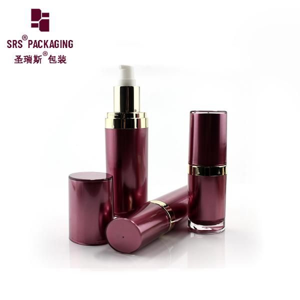 L040 15ml 30ml 60ml 120ml luxury oval shape empty acrylic plastic bottle