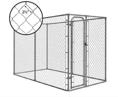 78L X 78W X 67H Galvanized Welded Outdoor Large Dog Kennel With Secure Lock