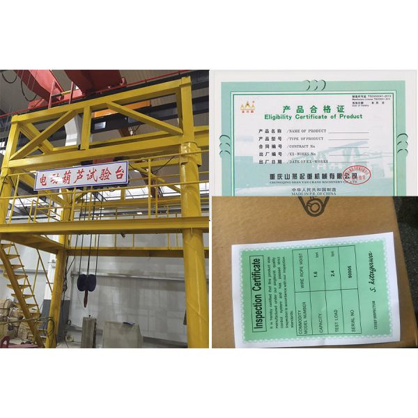 1 Ton 2 Ton 3 Ton 5ton Electric Chain Hoist Hook Type One Fall Single Speed