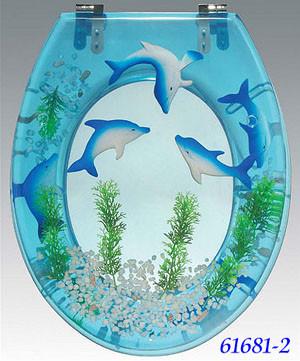 resin toilet seat cover,MDF toilet seat,PP toilet seat,sea star,shell transparent
