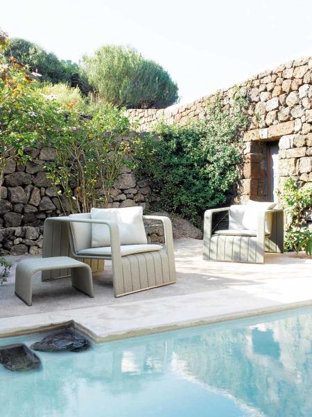 Exquisite Design Courtyard Garden Woven Rope Aluminum Sofa And Bench Chair Set
