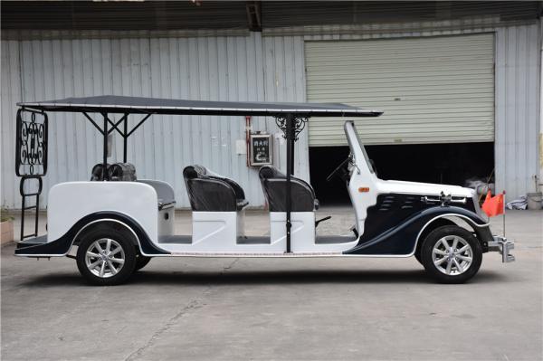 Attraction using  8 Seater Electric Classic Cars With 5KW AC Motor CE Certificate
