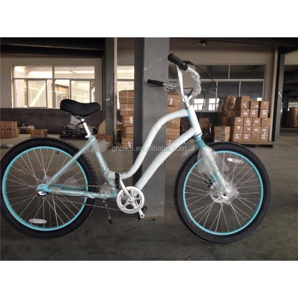 26 inch 3.0 tire fat tire men beach cruiser bike with Shimano 7 gear and disc brake