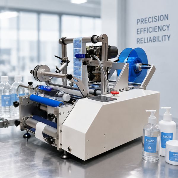 Label Placer Manual Machine Semi-automatic Juice Wine Bottle Labeling Machine for Food Chemicals