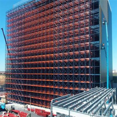 Earthquake Supported Pallet Rack Supported Building Automated ASRS 25m