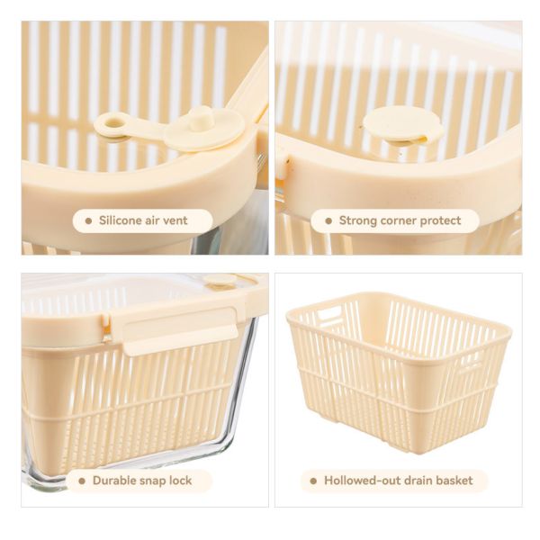 Dishwasher safe borosilicate glass airtight container with competitive price for Premium Kitchenware & Organic Retailers