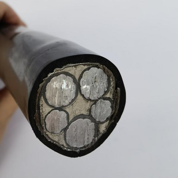 Black Aluminum 5 Core YJLV Underground Electrical Cable IEC60502