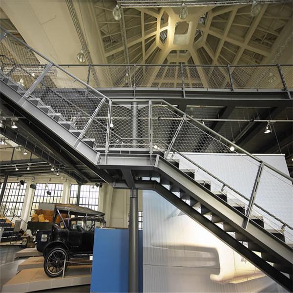 Fatigue Resistance Stainless Steel Ferrule Mesh For Stair anti falling decorative mesh