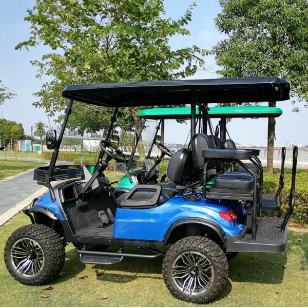 Электрическая коляска для гольфа для 4 человек 4 колеса дисковое торможение мини 10 дюймов дисплей 14 дюймов